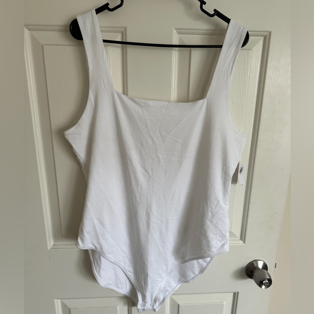 White Sleeveless Bodysuit